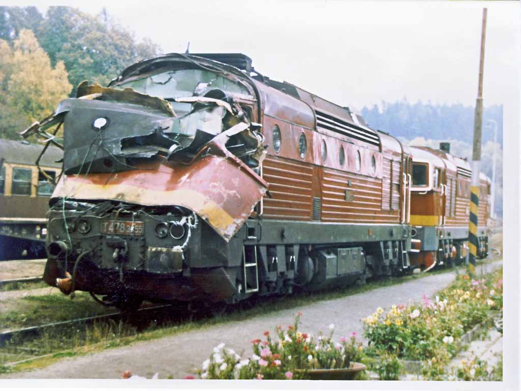 Nehoda v ŽST Starkoč 16.10.1987