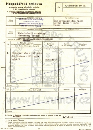 Hospodářská smlouva - prodej M131.1228