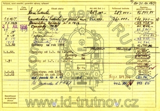 Inventární karta motorového vozu M131.121