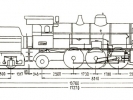 Schéma lokomotivy řady 354.8 a tendru řady 415.3