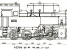 Výkres lokomotiv řady 423.072-085, 87-116, 118, 121-135