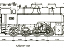 Výkres lokomotiv řady 423.0161-0170